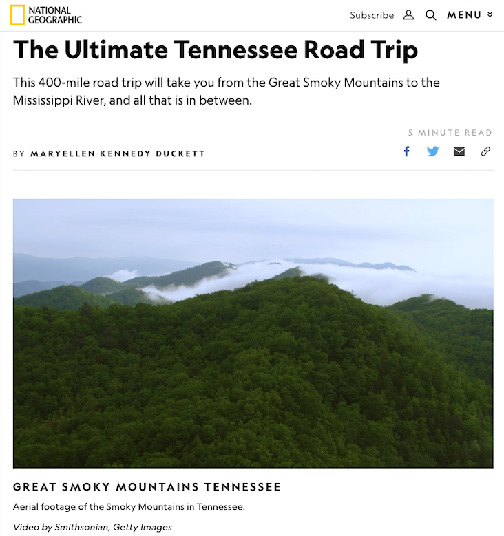 The Ultimate Tennessee Road Trip